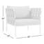 Harmony Outdoor Patio Aluminum Armchair-1416371818