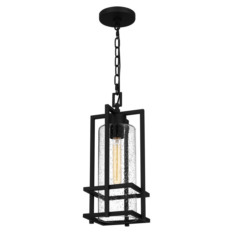 Mini-luminaire suspendu 1 lumière noir terre