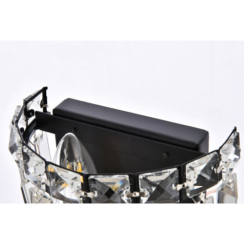 Baldrik 2 - Light Dimmable Bath Sconce, 12" H x 6" W x 6" D, Black