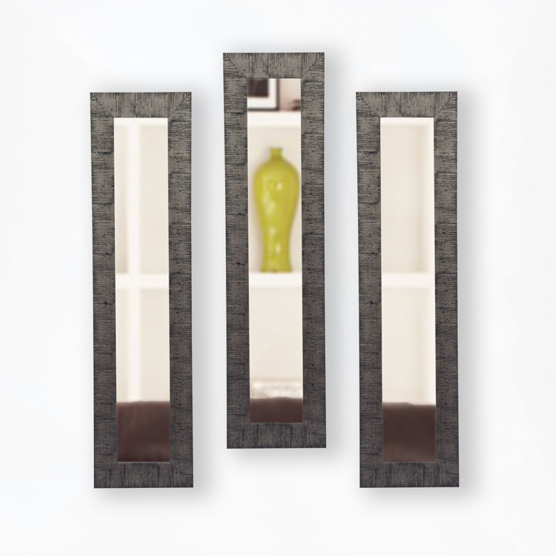 Ensemble de 3 miroirs à panneaux Motley, H 7,5 po x l 23,5 po
