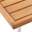 Ensemble de conversation et de patio beige avec sièges et décor grande capacité - 4 pièces en bois et housses