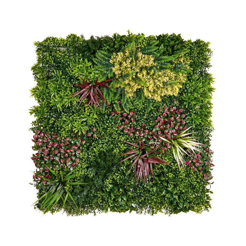 UV Resistant Plastic Plants & Flowers Wall Decor