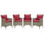 Fauteuil de patio extérieur en rotin et osier Conduit par Modway-1922447520-1922447522