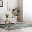Tapis intérieur / extérieur Bungalow Rose Lohyn Circles Azure-781162495
