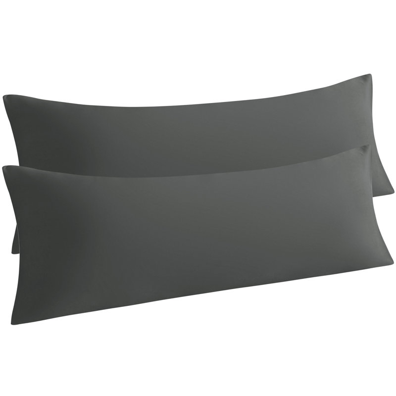 Taie d'oreiller pour le corps en microfibre, ensemble de taies d'oreiller douces avec fermeture portefeuille, 137 cm L × 51 cm H