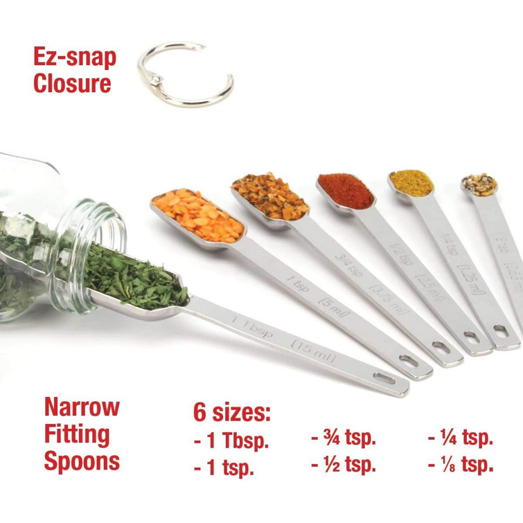 2 Lb Depot Stainless Steel Measuring Spoons Set of 3, Chrome