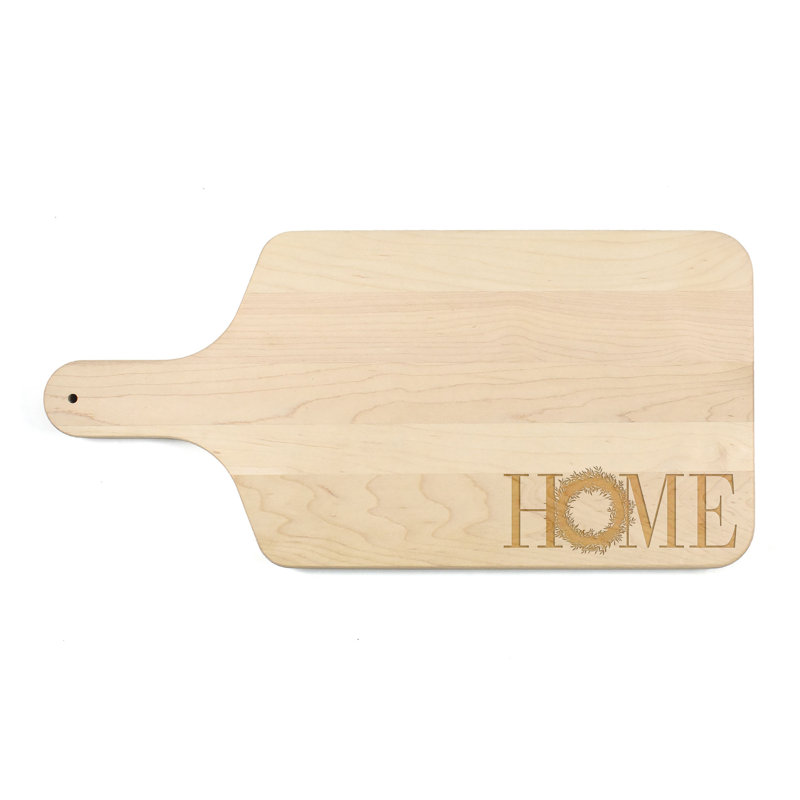 Home Wreath Cutting Board, Natural