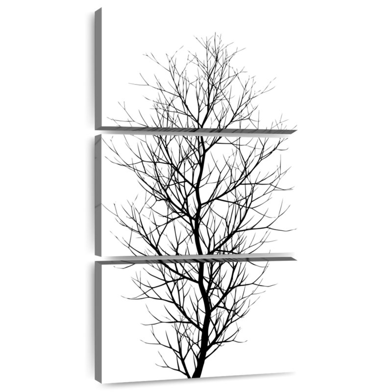Arbre noir, H 27 po x l 12 po