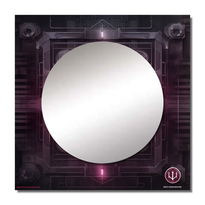 Deakyne - Modern Geometric Square Living Room Wall Mirror Art