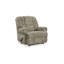 Fauteuil inclinable manuel, mur zéro, velours de polyester taupe moelleux Mikey-111119468