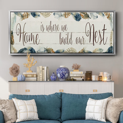 Home Nest- Framed Canvas