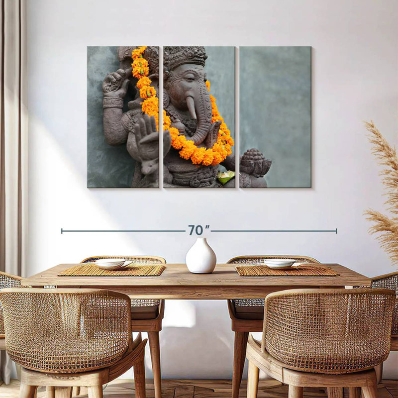 Adella Ganesha Statue, 36" H x 57" W