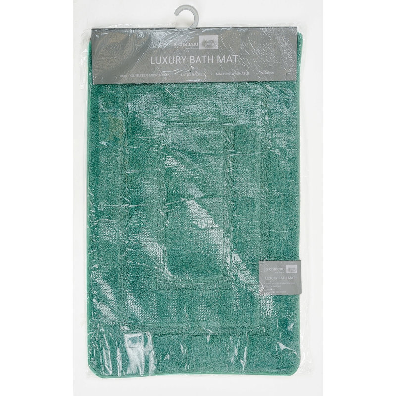 Non-Slip Bath Rug, Aqua