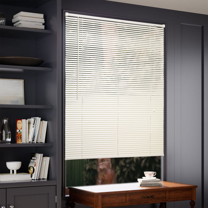 25mm PVC Venetian Roller Blinds Windows Blind, 160cm L x 147cm W, White