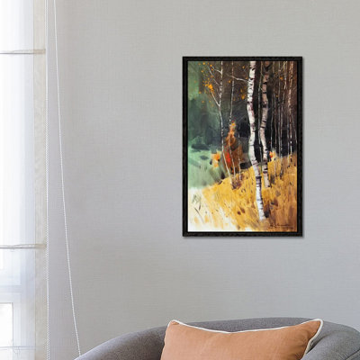 Autumn Landscape With Birches Trees by Andrii Kovalyk - Gallery-Wrapped Canvas Giclée on Canvas