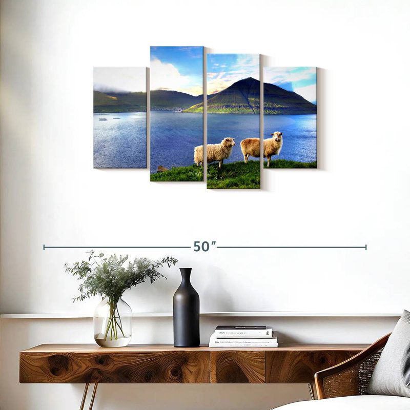 Brampt Faroe Islands Sheep, 22" H x 36" W