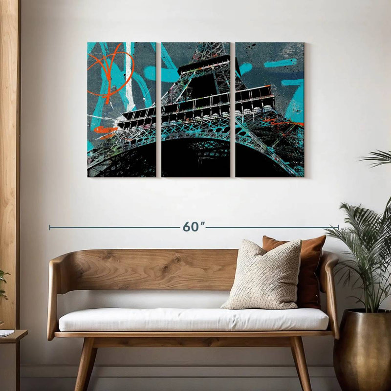 Sebbie Eiffel Tower II, 28" H x 45" W