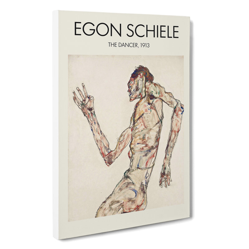 The Dancer by Egon Schiele - Wrapped Canvas Painting, 76cm H x 50cm W x 3cm D
