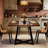 Vintage Square Dining Table,Wood Kitchen Table,Classic Design Dining Table-873872560
