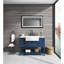 Miroir de salle de bain mural à cadre rectangulaire avec éclairage à DEL anti-buée-364134904-364134907