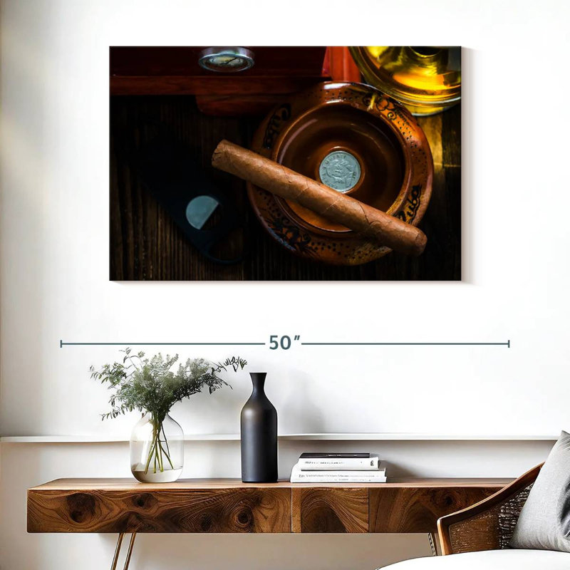Senne Unlit Cuban Cigar, 26" H x 39" W
