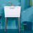 23.5'' L x 22.875'' W Freestanding Laundry Sink with Faucet-52746634-52746638