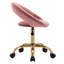 Ergonomic Velvet Swivel Adjustable Height Office Task Chair-1947232431