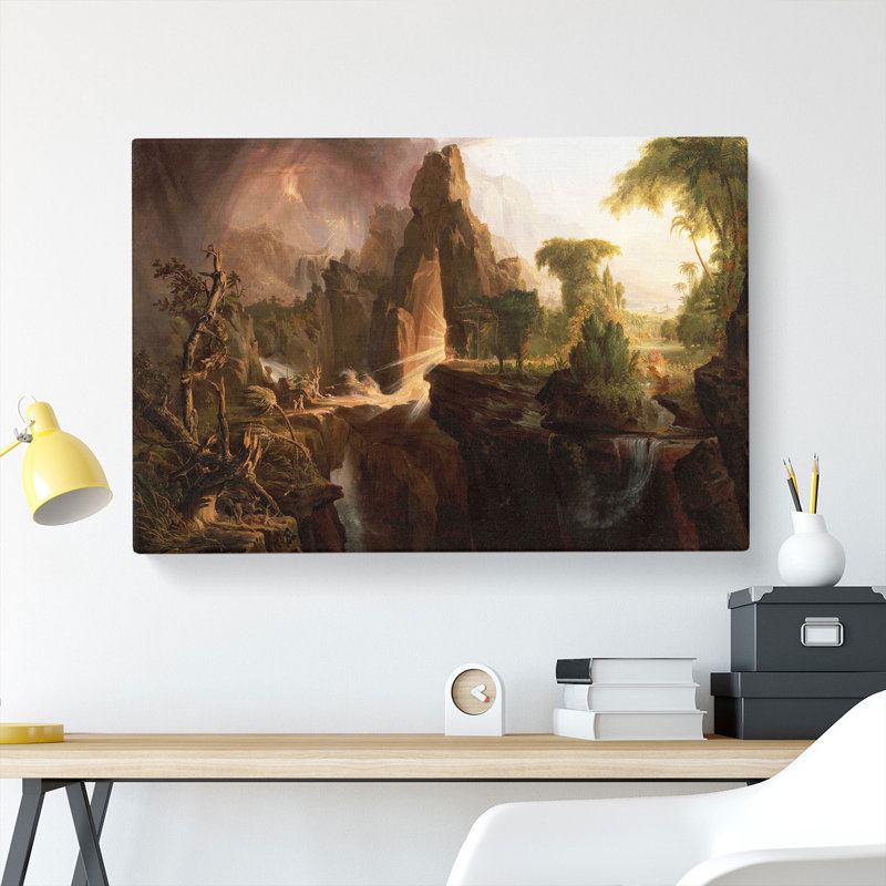 Expulsion From The Garden Of Eden by Thomas Cole - Wrapped Canvas, 35cm H x 50cm W x 3cm D