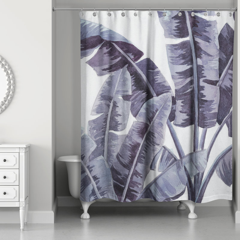 Perine Shower Curtain, Navy