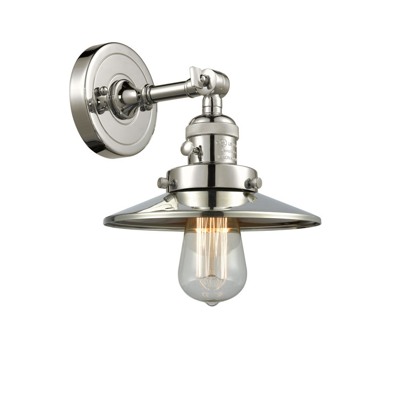 Clintonpark Armed Sconce, LED, Polished Nickel