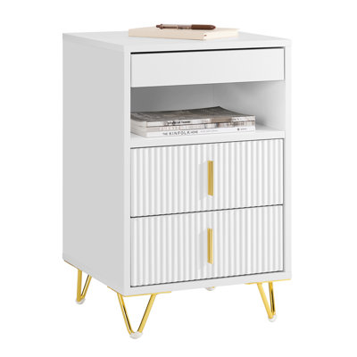 40 cm W Bedside Table