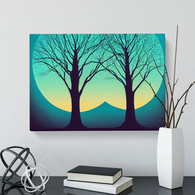 Pleasing Trees Abstract - Wrapped Canvas