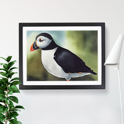 Captivating Puffin Bird - Framed Print