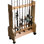 Rustic 16 Rolling Rod Rack