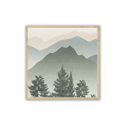 Jade Mountain Peaks I, reproduction d'art encadrée