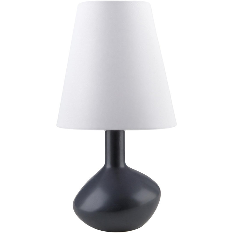 Lampe de table en céramique Kelline, Noir