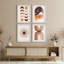 "Boho Moon Phases And Mountain Illustration Relax", 4 pièces-101520116-101520121