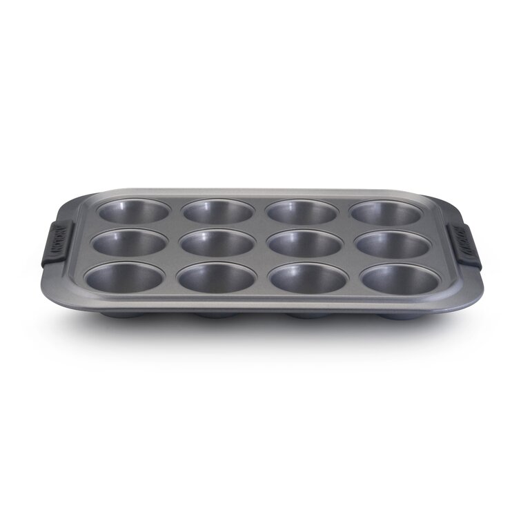 Anolon Advanced Bakeware Nonstick Muffin Pan, 12-Cup, Gray