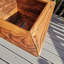 Bulkley Hand Made 46Cm X 46Cm Chunky Rustic Wooden Garden Large Square Planter