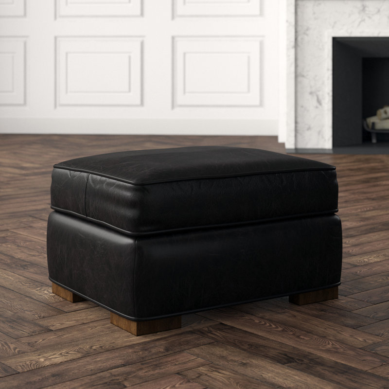Tower Place Edgemere Leather Ottoman
