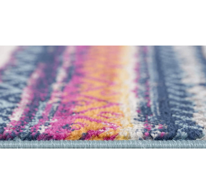 Irregular Striped Area Rug, Rectangle 2'6" x 4'9"
