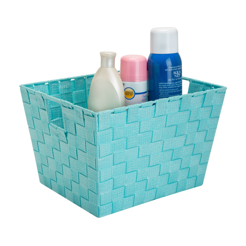 Simplify Fabric Box, Mint, 8" H x 12" W x 10" D