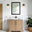 Applique murale pour salle de bain moderne à 2 lumières en or noir-560256049-560256060