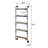 Oak and Sandy Black Rectangle Wall Shelf-1733189044