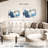 Avery Gold On Blue Splashes-107683443
