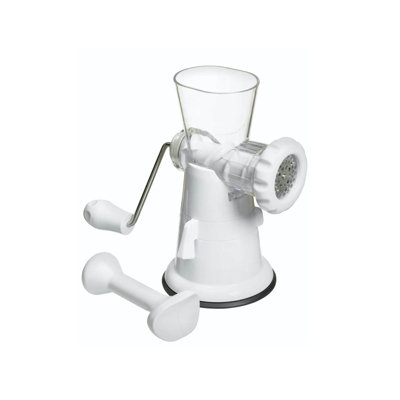 White Plastic Mincer With Suction Clamp