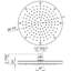 9.88" Rain Fixed Shower Head-53673580