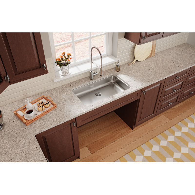 Lustertone 30.5" L x 18.5" W Undermount Kitchen Sink with Perfect Drain