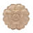 6-1/2 in x 1 in Unfinished X-Large Hand Carved Solid Hard Maple Wood Onlay Rose Wood Applique
