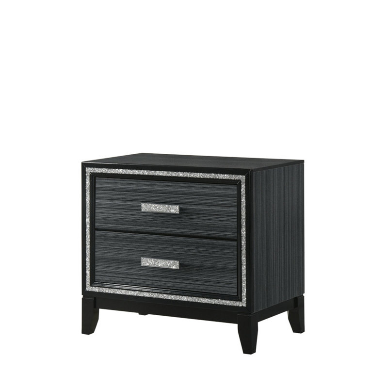 Table de chevet Haiden, Noir